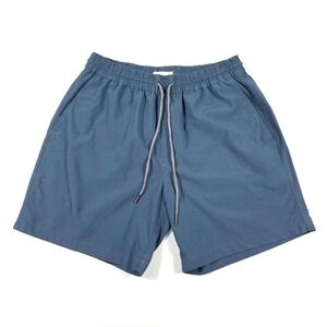 Tasc Performance Bamboo Shorts Men's Small Slate Blue 7" Running Training Gym